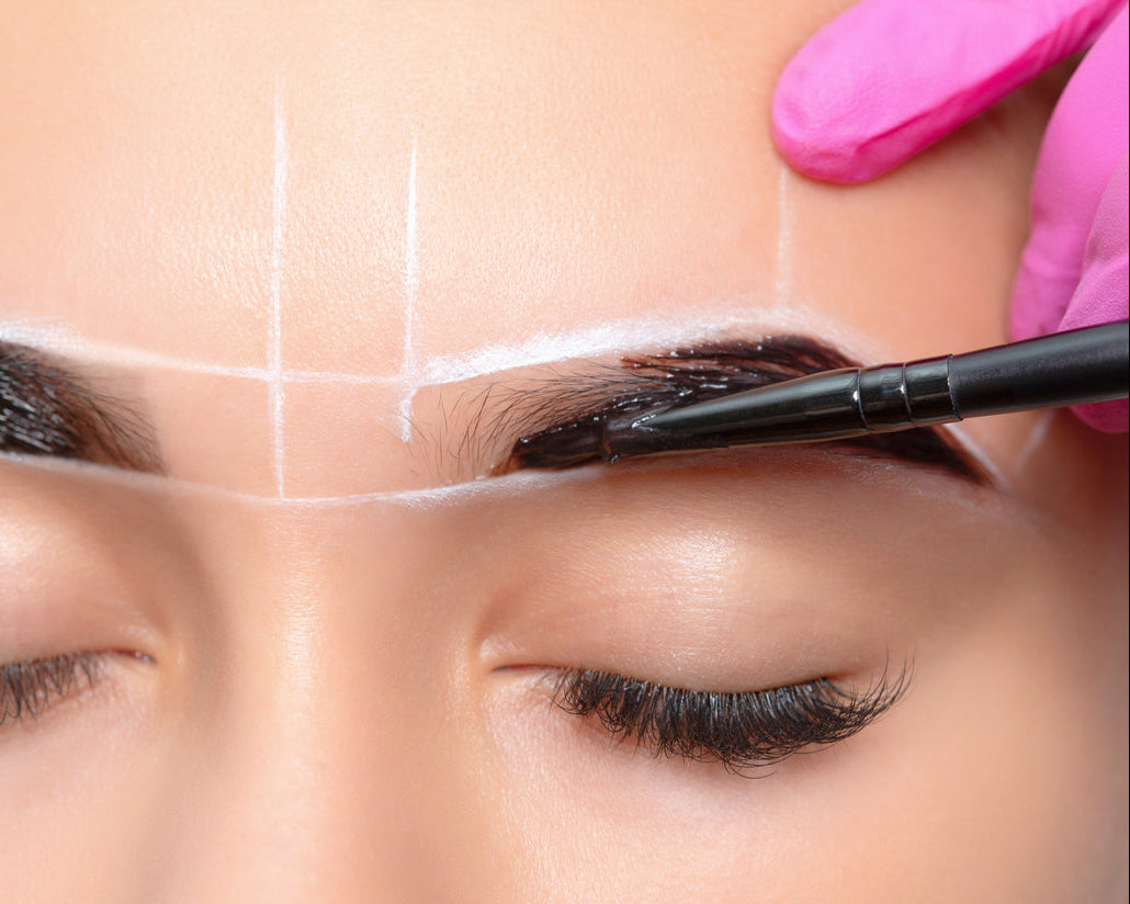 Eyebrow reshape and tint